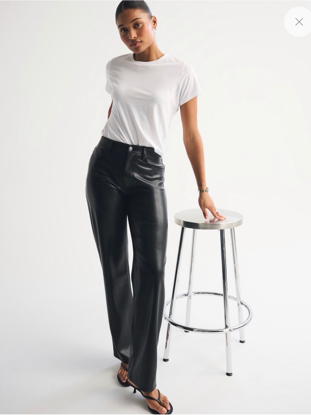 Abercrombie Curve Love Leather Pants